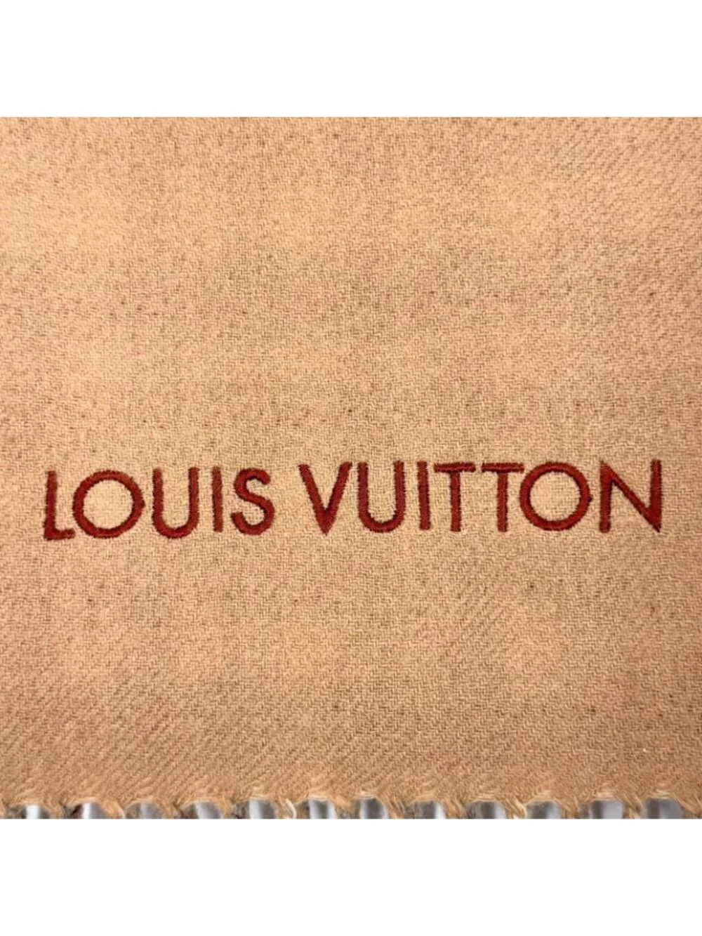 Louis Vuitton Echarpe Monogram Gradient Tartan Cashmere Embroidery Scarf